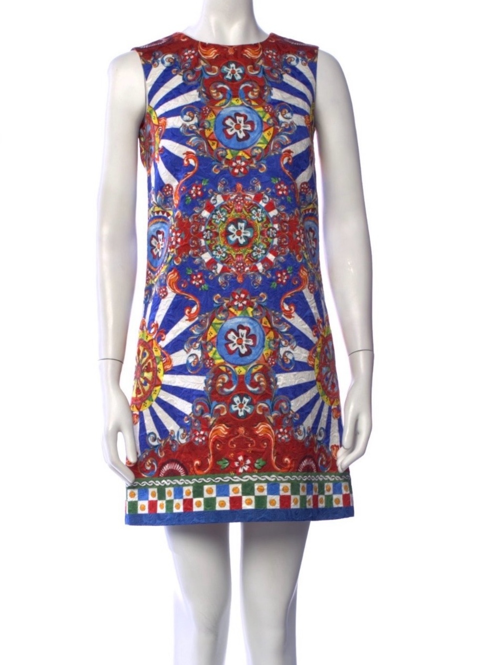 Dolce & Gabbana Mini Print Dress Size 38